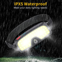 Potente Linterna De Corbata Recargable COB LED Farol De Exterior Emergencia Lámpara Nocturna Luz De Trabajo Camping Suministros - details 9