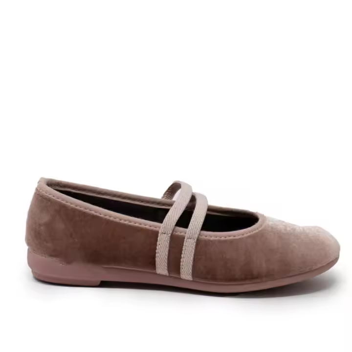 Zapatos vestir niña VULLADI 6437-032 MAQ BAILARINA GOMAS TERCIOPELO MAQUILLAJE 36653 25I - 1