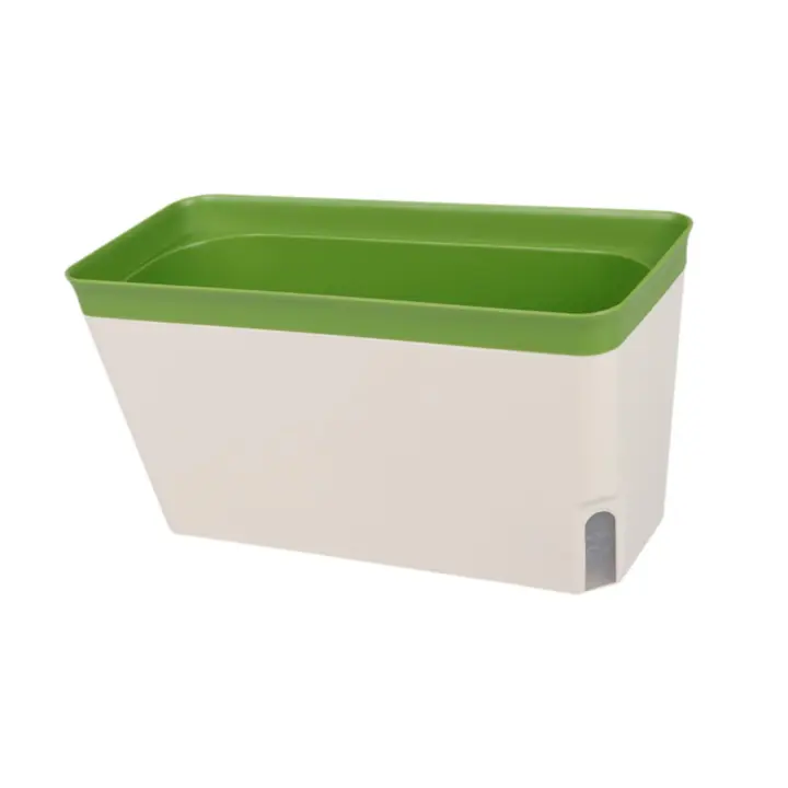 Maceta Autoidal Para Jardín Patio Balcón Interior Exterior Plástico Moderno Para Plantas De Cocina Violeta Africana Y Railing - 1