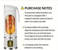 Licuadora y Exprimidor Portátil Recargable por USB - Fácil de Limpiar, Perfecto para Bebidas de Frutas y Verduras, Batidos - Capacidad de 10.14oz a 16.91oz - details 5