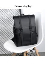 Mochila De Cuero Negro Para Hombre Auténtica Bolso De Viaje Casual Mochila De Día Moda Escuela Con Capacidad Para Portátil Grande Suave 14'' - details 13