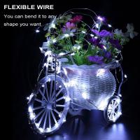 6 Pack Luces Faeiras LED Operadas Por Batería Cadena De Luz Impermeable Con Hilo De Plata Para Decoración De Bodas Y Fiestas En El Dormitorio Patio Y Navidad - details 13