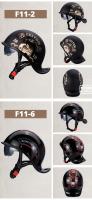 Casco De Motocicleta Retro Medio Cara Con Parabrisas Y Visores HD Para Hombres Y Mujeres Capaz De Ciclismo Y Scooter Material ABS Peso 900g - details 17