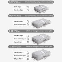 Nueva Bolsa De Almacenamiento Gris Grande Portátil Con Cierre De Doble Cara Y Ventana Transparente Para Organizar El Sótano Del Cama - details 8