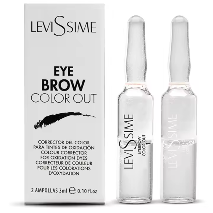 Levissime Eyebrow Color Out 2x3mL | Corrector del Color para Tintes de Oxidación - 1