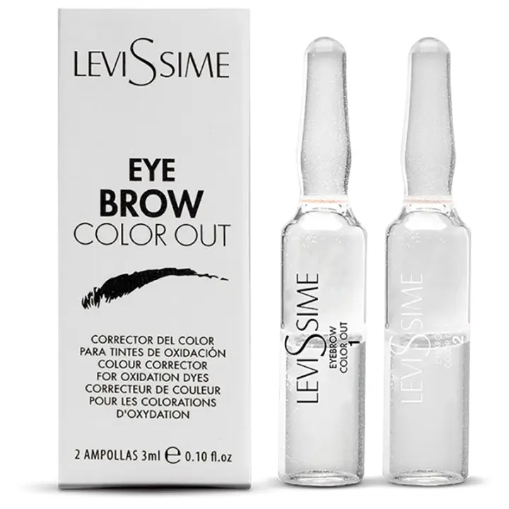 Levissime Eyebrow Color Out 2x3mL | Corrector del Color para Tintes de Oxidación - 1