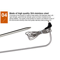 Termómetro De Barbacoa TP700 Con Probing De 15CM Medición De Temperatura En 5 Segundos Alarma De Temperatura Alta 300℃ Función De Timer Material Metálico Digital - details 7