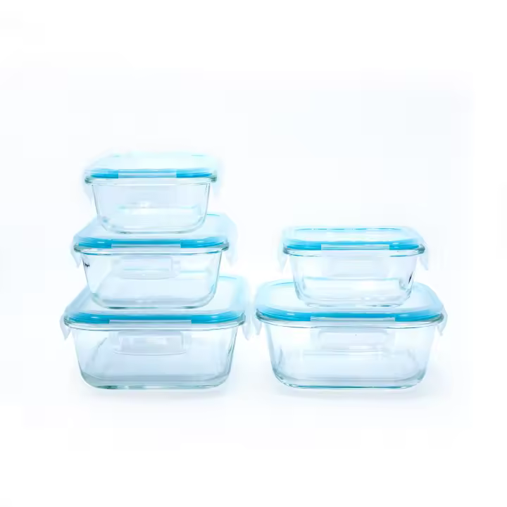 Recipientes de Cristal Herméticos Oryx - Juego de 5 Piezas para Almacenaje de Alimentos - 1