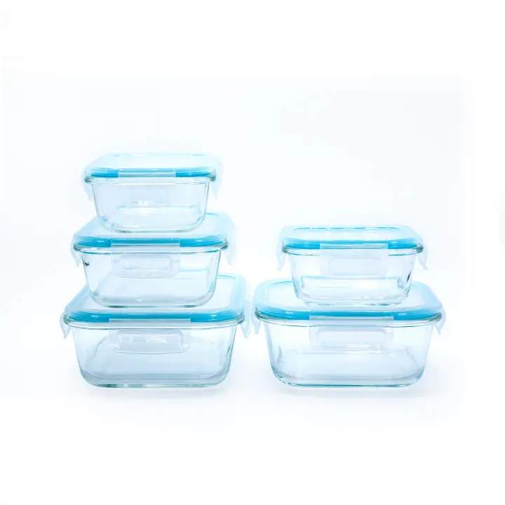 Recipientes de Cristal Herméticos Oryx - Juego de 5 Piezas para Almacenaje de Alimentos - 1