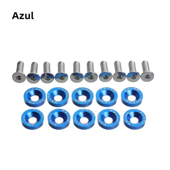 Juego De 10 Piezas De Tornillos Y Almohadillas Para Patinete En 8 Colores Negro Rojo Azul Morado Plateado Oro Verde Gris Multicolor Para Dualtron 1 2 3 Thunder Eagle Ultra Zero 9 Piezas Accesorios De Scooter - 1