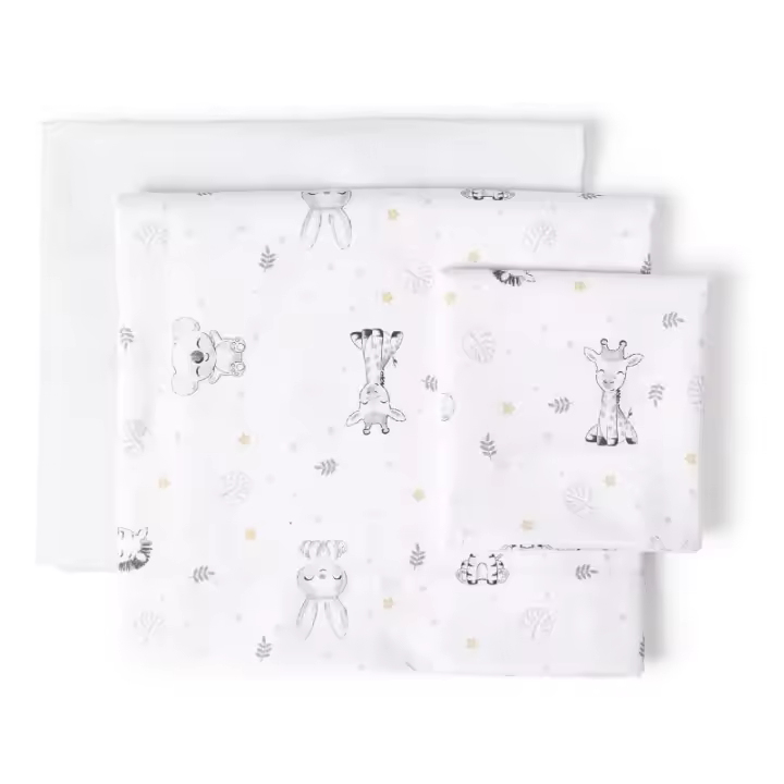 Interbaby - Juego de Sábanas Coche Koala Algodón 40x80 - 3 Piezas - 1