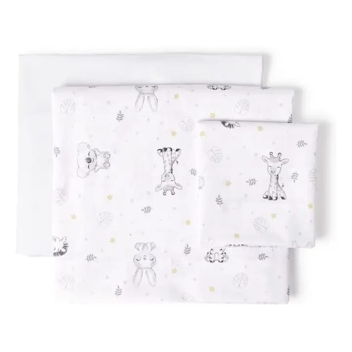 Interbaby - Juego de Sábanas Coche Koala Algodón 40x80 - 3 Piezas - 1