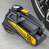 Bomba de aire portátil con cable para automóvil, inflador de neumáticos eléctrico mejorado de 12 V y 150 PSI, para motocicleta, bicicleta, bola, luz LED, compresor de aire para automóvil - details 4