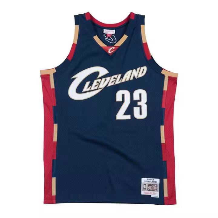 Camiseta Lebron James - Cleveland Cavaliers Swingman Mitchell & Ness 2008-09 Azul - 1