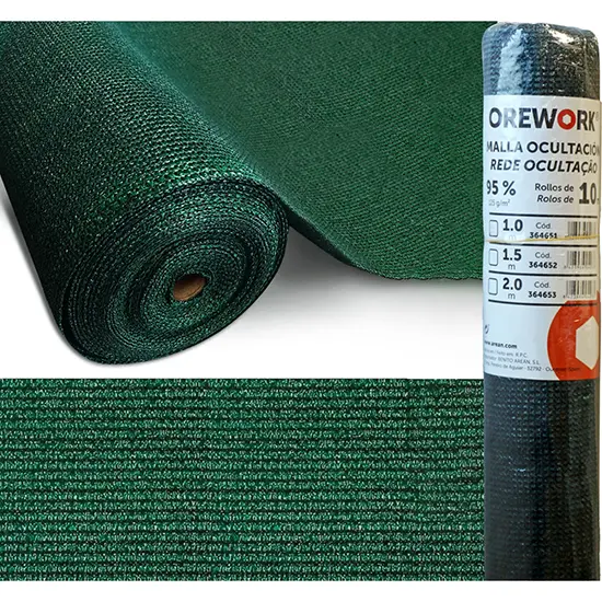 Malla de Ocultación Verde 95% Orework - Privacidad y Tranquilidad en Jardín - 1