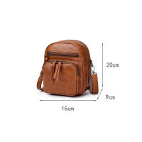 Bolso Cruzado Vintage Yogodlns Para Mujer En Cuero PU Suave Bolsa De Hombro Multifuncional Estilo Mensajero Pequeño Gran Capacidad - details 11