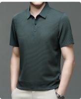 Camiseta De Polo Corta Para Hombre Verano Motocicleta Seda Helada Transpirable Moda Negocios Marca Ropa Sin Capucha Material Poliéster Y Algodón - details 28