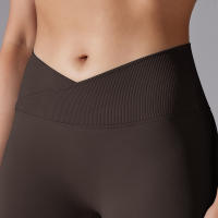 Leggings De Yoga Para Mujer Cintura Alta Levantamiento De Caderas Gimnasio Sin Costuras Pantalones De Deporte Fitness Running - details 90