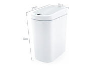 Basurero Inteligente NINESTARS Con Sensor De Movimiento Y Cubierta De Inducción LED Auto Sellable 7L Para El Hogar - details 7