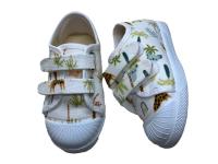 Deportivos de lona estampado Jungla para niño con doble velcro y puntera de goma de Tokolate mod. 4015-34 - details 0