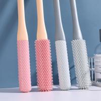 Cepillo de silicona para limpiar pies, cepillo para limpiar huecos de los dedos, cepillo para pies de ducha con mango largo, cepillo para pies con dos tamaños de cabezales de cepillo, cepillo para pies de ducha - details 2