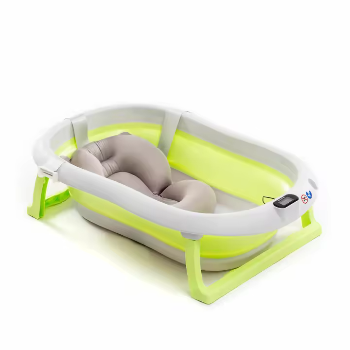InnovaGoods® Bañera plegable bebé con asiento bañera bebe Evolutiva Ergonómico, bañera plegable 2 niveles de altura, Capacidad 38 Litros, Fácil de plegar y desplegar, Incluye Termómetro Digital. - 1