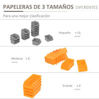 DURHAND Organizador de Herramientas de Pared de 44 Piezas 95x54 cm Estantería de Pared para Herramientas con 28 Cajas Apilables y Diferentes Ganchos - details 1