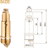 Basin Pop Up Click Clack Brass Plug Bolt, Replacement Screw for Most Sink Basin Drain Stopper (2pcs) - details 0