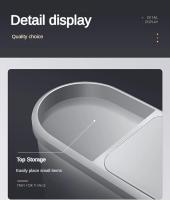 Cesta De Papel Para Baño 10L Tipo Presión Con Tapa Contenedor De Basura Creativo Para La Casa Simple Recipiente De Residuos Para Cocina - details 3