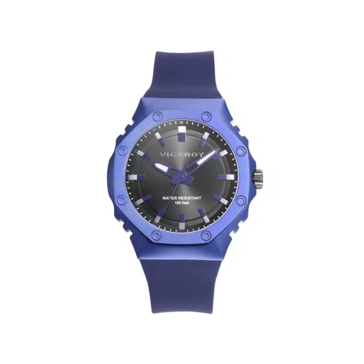 Reloj Viceroy Hombre Analógico Cuarzo Aluminio Azul Correa Silicona Verde - 1