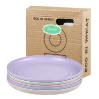 Juego De Comedor Ecológico Inquebrantable Microondas Viaje Platos De Bambú Fruta No Relleno De Estrás Uso Doméstico - details 4
