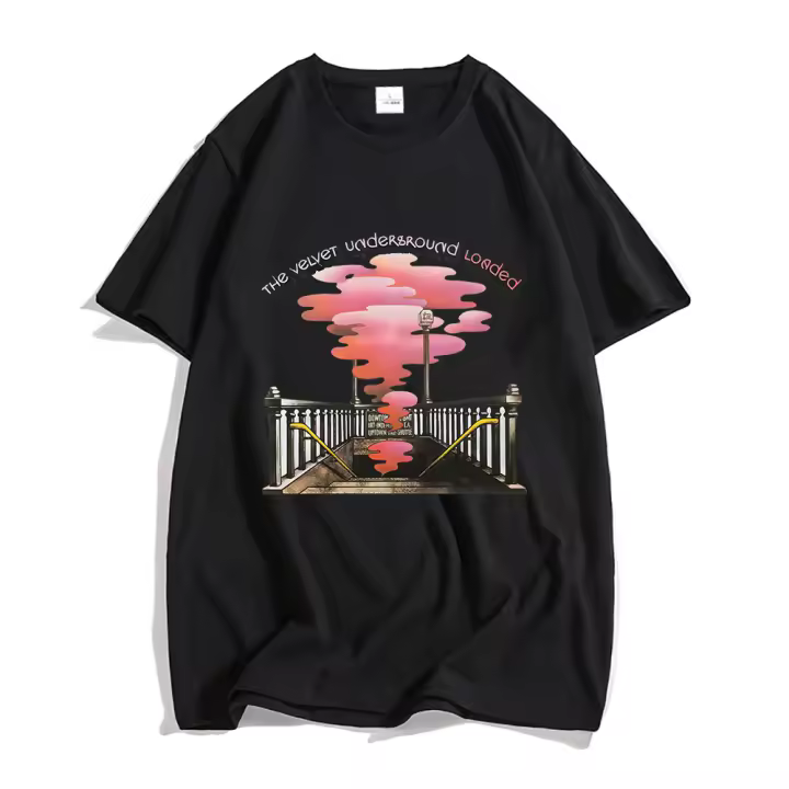 Camiseta De Algodón 100% the Velvet Underground Rock Band Para Hombres Estilo Aestético Personajes Pop O-neck Casual - 1