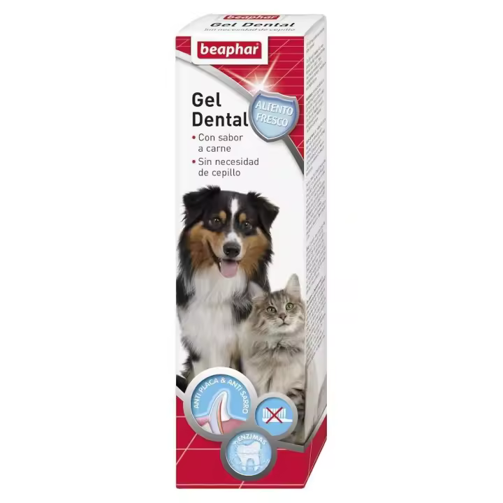 Beaphar Gel dental para la protección de la higiene bucal de perros y gatos - 1