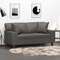 vidaXL 2x Cojines Decorativos Cuero Sintético Capuchino Almohada Salón Hogar Color Capuchino,  Crema,  Gris y mas - details 2
