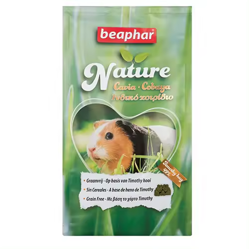 BEAPHAR NATURE COBAYA Alimento en Pellets para Cobayas, 1,25 kg - 1