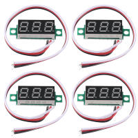 4pcs Mini Voltímetro Digital 0-100V Con Pantalla LED De 0.28 Pulgadas Medidor De Voltaje Regulador De Corriente Tipo Integrated Circuits - details 0