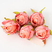 5pcs Flores Artificiales De Seda Rosa Para Boda Decoración Del Hogar Fiesta Navidad Cumpleaños Artesanía De Mesa Decoración De Eventos - details 2