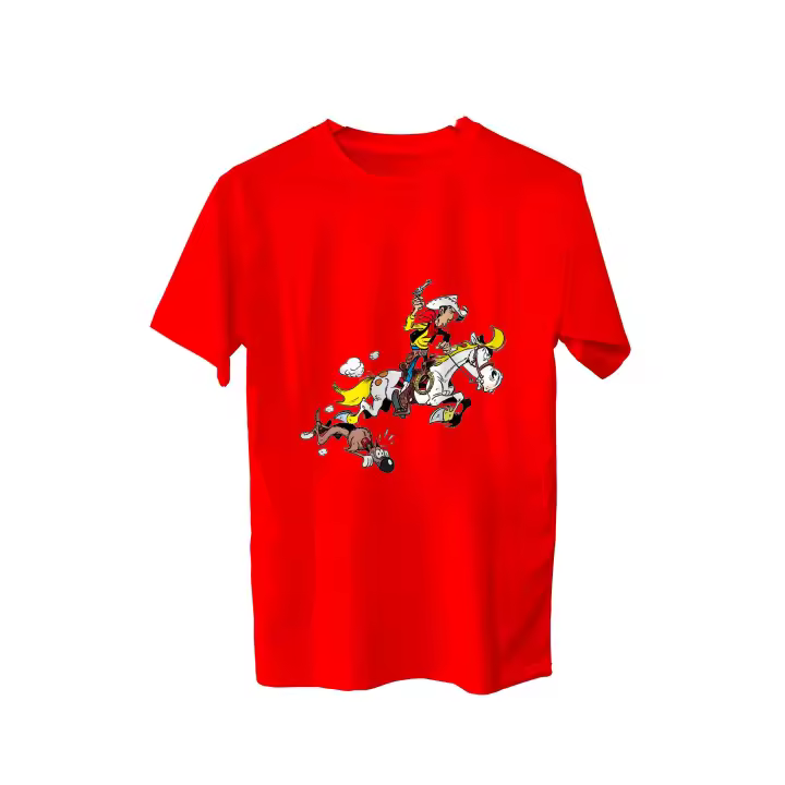 Camiseta Lucky Luke. Hermanos Dalton. Joe. Jack. William. Averell. Rantamplan. Jolly Jumper. Varios colores. Todas las tallas. - 1