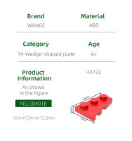 Wange 158Pcs/lot Placas De Wedge 2x3 Derecha Para Bloques De Construcción Compatible Con Juguetes Para Niños Regalo Caja De Accesorios MOC - details 1