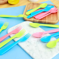 Juego De Utensilios Para Niños 18 Piezas Cuchillos Y Tenedores De Plástico De Calidad Alimentaria Uso Reutilizable Portátil Para Bebés - details 2