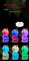 Lámpara Nocturna De Silicona Unicornio Para Niños Luz LED Recargable Por USB Decoración De Habitación Animal Cartoon Lámpara Táctil Para Regalos - details 11