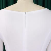 Vestido De Lujo Para Mujer Con Cuello Redondo Manga Larga Cinturado A-Linea Hasta El Tobillo Elegante Vestido De Cumpleaños - details 31