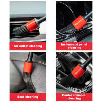 Kit De Limpieza Para Coche 5 Piezas Escobillas De Detalle Para Automóvil Herramientas De Limpieza De Tablero Accesorios De Salida De Aire - details 3
