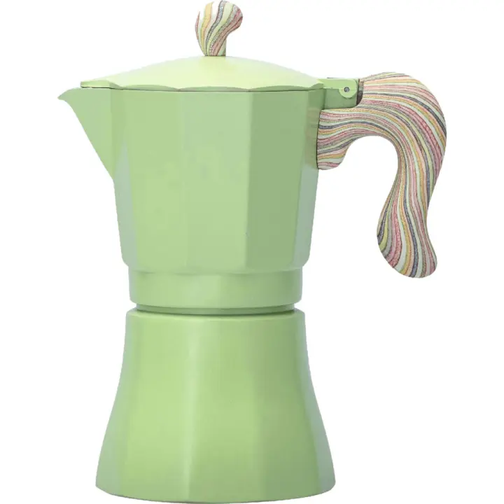 Cafetera Wurko Modelo Sombra de Inducción 6 Tazas - Color Verde - Apta para Lavavajillas - 1