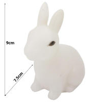 Luz Nocturna De Conejo Colorida Para Niños Regalo De Bebé Dibujo Animado Animal Lindo Lámpara De Bunny Decoración De Navidad Cumpleaños Para Niños - details 0