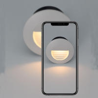 Lámpara De Pared LED 3W Impermeable Para Iluminación Nocturna Al Aire Libre En Exterior Ideal Para Escaleras Balcones Jardines Y Porches Con Caja Inferior Incluida Instalación Recessed - details 7