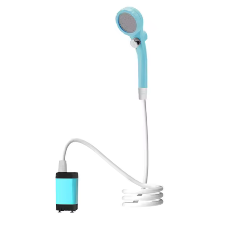 Ducha Portatil Camping, Ducha Camper Mejorada con Pantalla de Temperatura y Potencia, Eléctrico Portátil Recargable Ducha con 6000mAh Batería para Camping, Plantas de Jardín,Coche, Lavar al Perro - 1