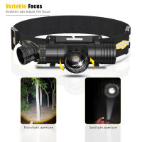 Linterna Frontal LED Con Sensor De Movimiento Y Inducción Magnetismo USB C 18650 Para Camping Y Caza Lámpara De Mano Zoomable - details 7