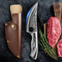 Cuchillo de cocina Damasco de 5,5 pulgadas, cuchillos de acero inoxidable 5CR15, cuchillo de carnicero para herramientas de cocina - details 4