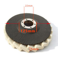 Rueda De Pulido De 125mm 5 Pulgadas Disco De Laminado De Piel Para Mecánica De Metal Pulido De Terciopelo Y Lana Para Brillo Y Cera - details 5